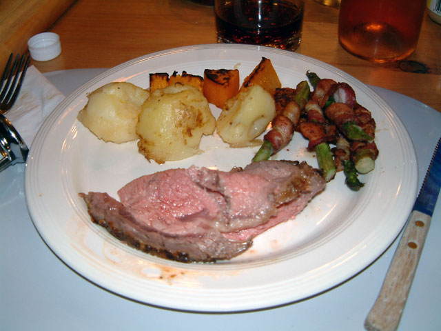 Main course to plate